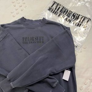Taylor Swift Eras Tour Official Blue Crew Neck